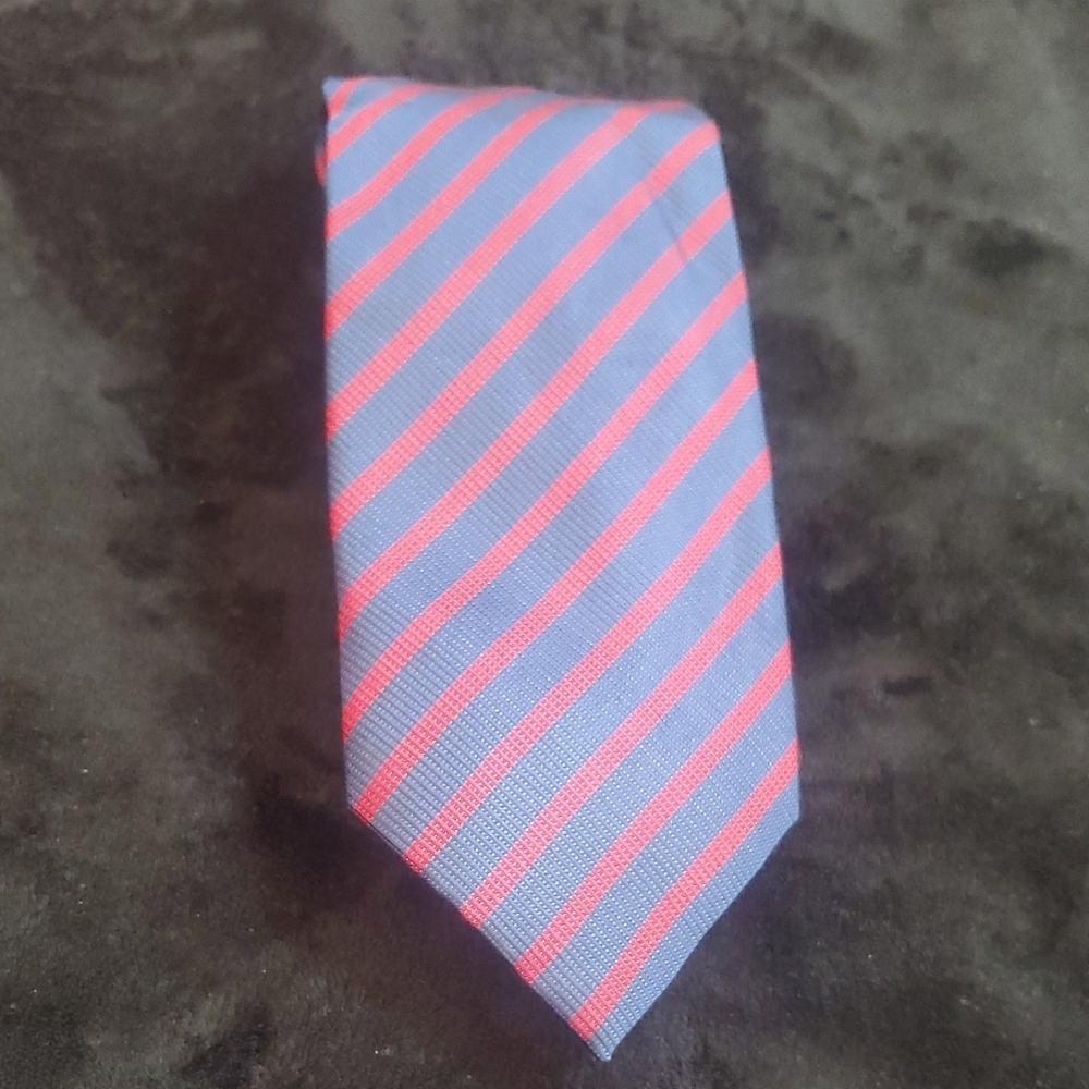 Striped Blue and Pink Men's Tie